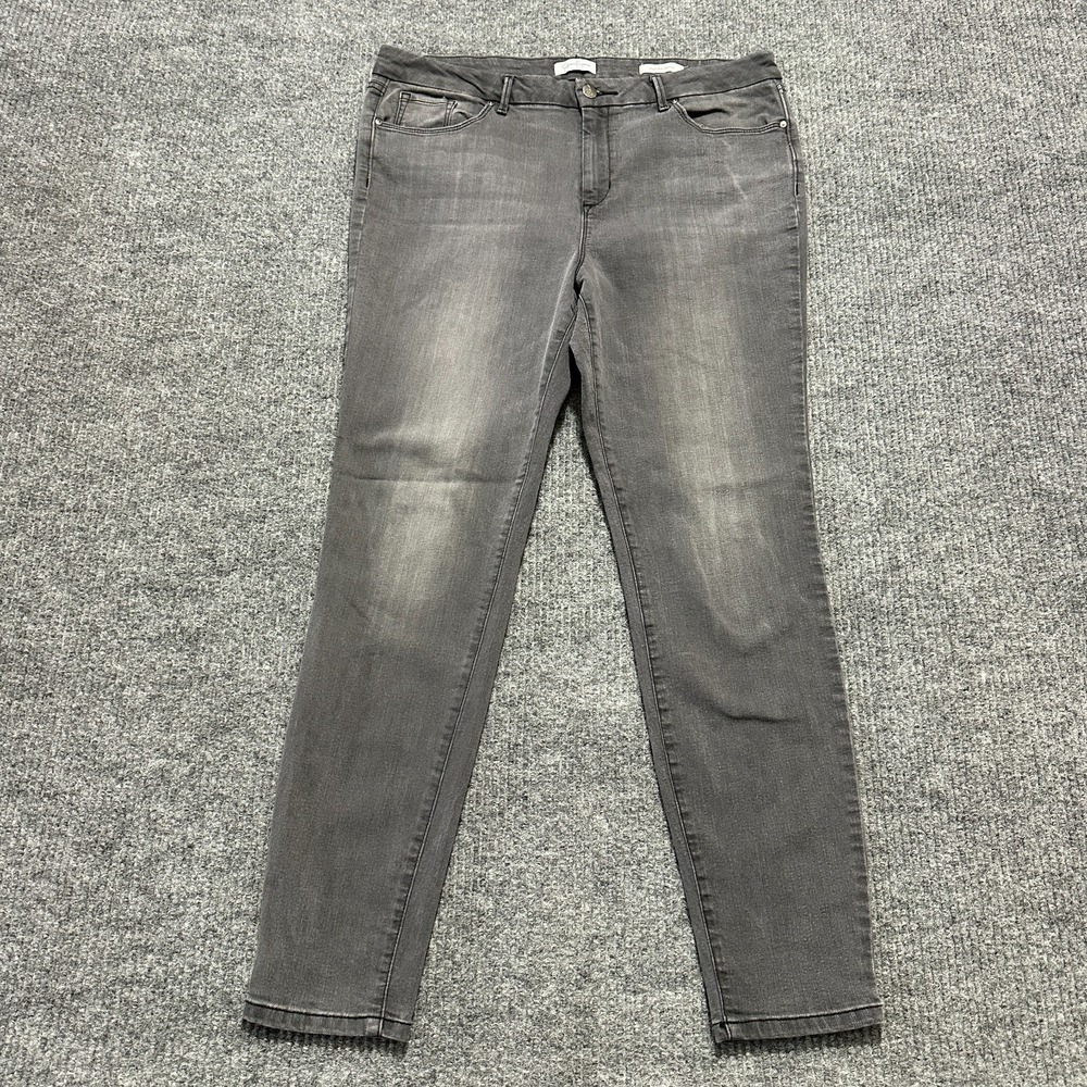 Jessica Simpsonβ Womens High Rise Skinny Jeans Size 14/32 Black Denim Stretch